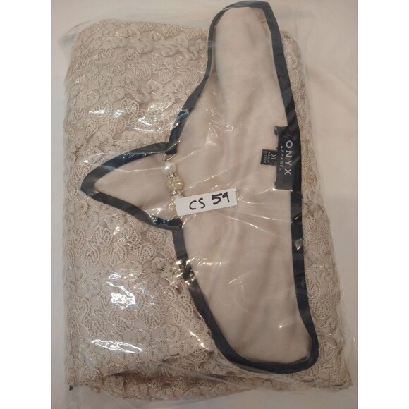 NWT Onyx Apparel Sz XL Cream Shirt Crochet Bell Sleeve Boho Cottage - Picture 10 of 10